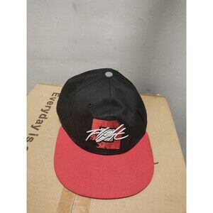 Air Jordan True 23 Hat Men Black Red Jumpman Flight Snap Back Cap